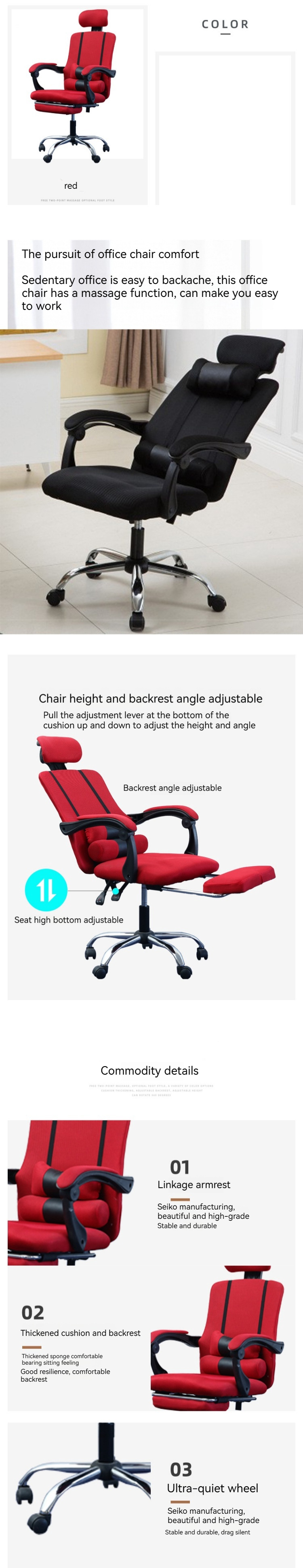 Design Style Modern Aluminum Mesh Office Chair for Optimal Gaming Experience