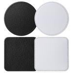 Printable Sublimation Blank Leather Coaster For Sublimation Heat Transfer