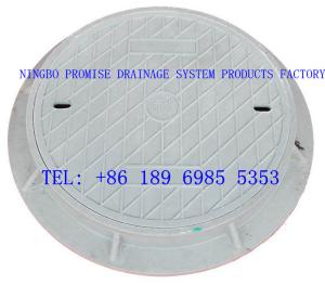 China D750 Round FRP/GRP manhole cover wholesale