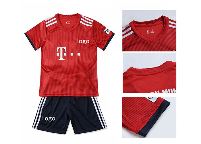 Custom kids soccer jersey full kit with socks football jersey for kids