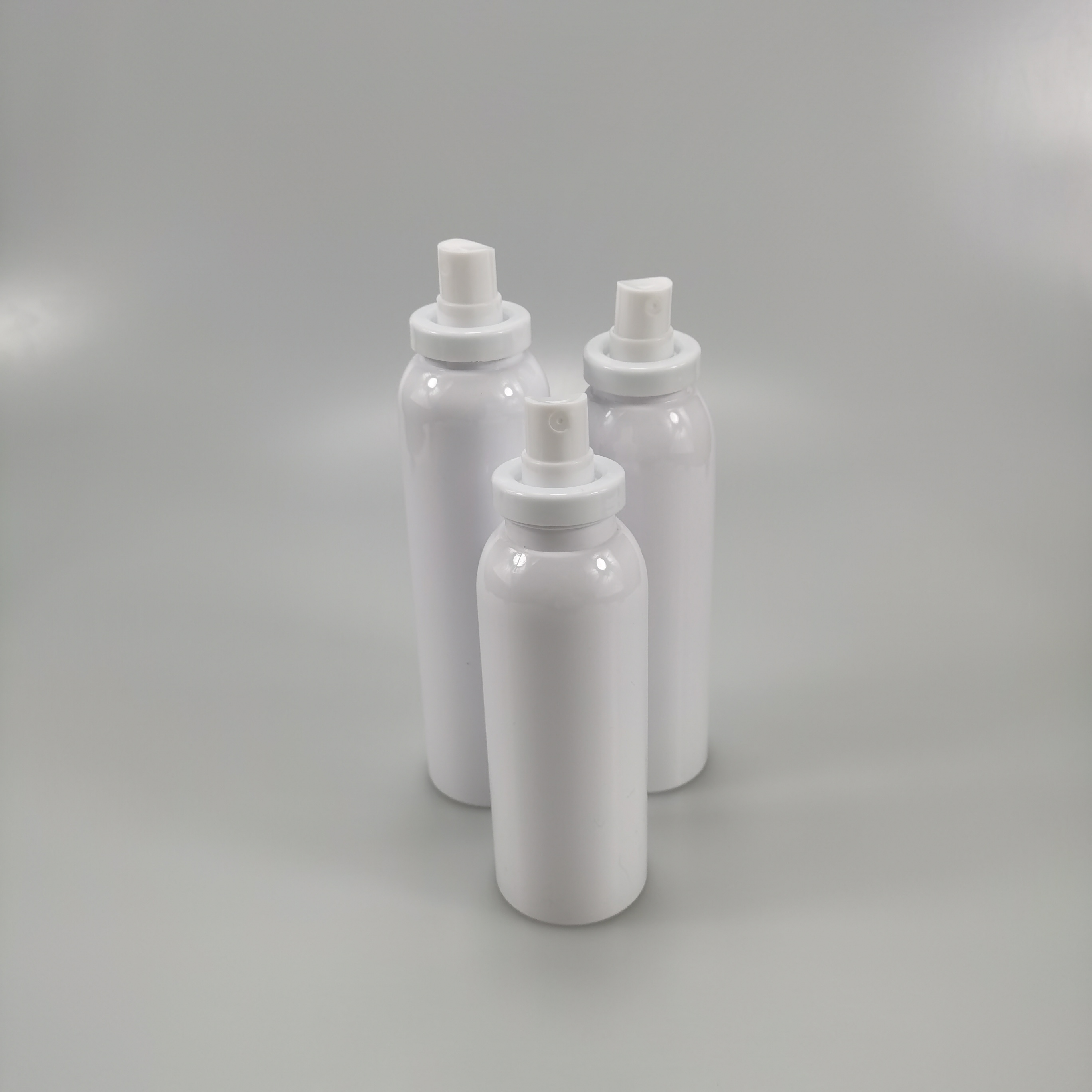 PET Collar 100ml 120ml 150ml 180ml 200ml White Sunscreen Spray Bottle for Toner
