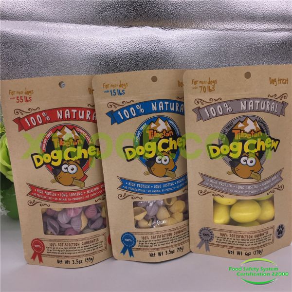 Resealable PE Kraft Paper Packaging Bags k Mylar Bags SGS Approved