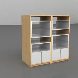 China Wooden Miniso Display Rack 50-55Kg Per Layer Capacity wood Material wholesale