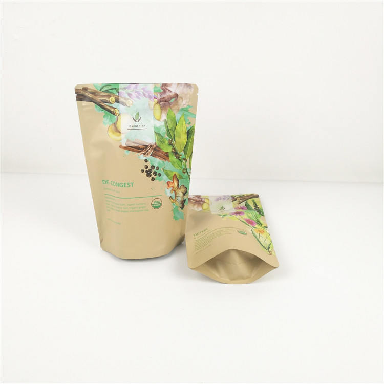 Digital Printed Hot Cocoa Powder Packaging Bag Coffee Powder Plastic Pouches With Resealable Zip Lock