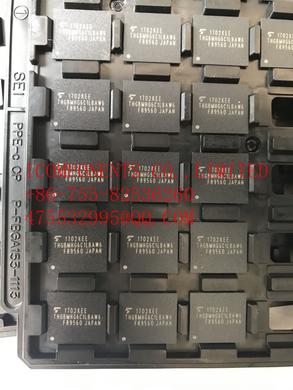 THGBMJG6C1LBAU7 TOSHIBA NAND Flash Serial e-MMC 3V/3.3V 64G-bit 64G/16G/8G x 1/2-bit/4-bit Automotive 153-Pin FBGA Tray