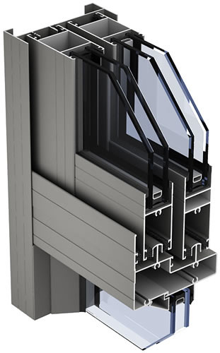 Slim Frame Aluminium Sliding Window Profile Lightweight Long Life Span