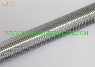 Heat Exchanging Parts Extruded Spiral Finned Aluminum Tube / Fin Tube Exchanger