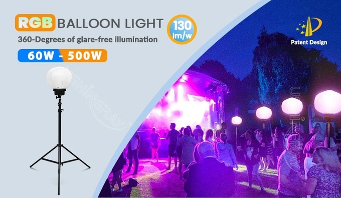 100W LED Tower Light 3000K 5000K Colorful Led Balloon Lamp For Events Decoration