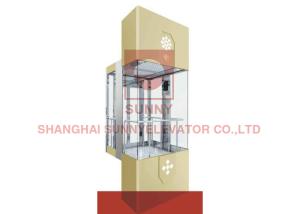 China Center Opening Door Sightseeing Passenger Elevator Stainless Steel wholesale