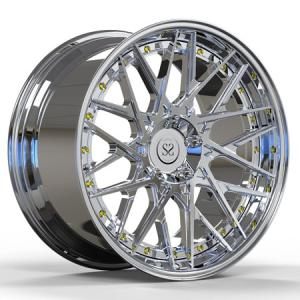 China Bmw M2c Polished Alloy A6061 5x112 2 Piece Wheels for customized wholesale