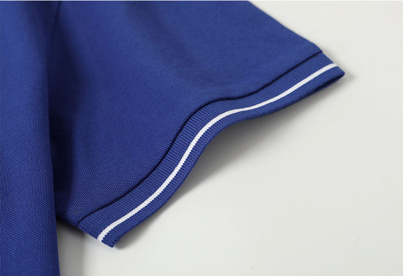 Custom Cotton Polo Shirt Lovers Work Clothes Lapel Solid Color T-shirt Embroidery Logo