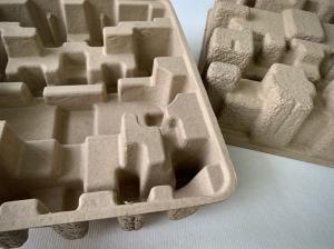 China Traditional Dry Press Molded Pulp Egg Carton Cushioning Industrial wholesale