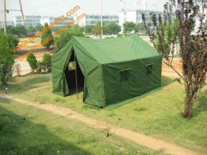 China 6 People Galvanized Steel Military Camping Waterproof Canvas Army Tent wholesale