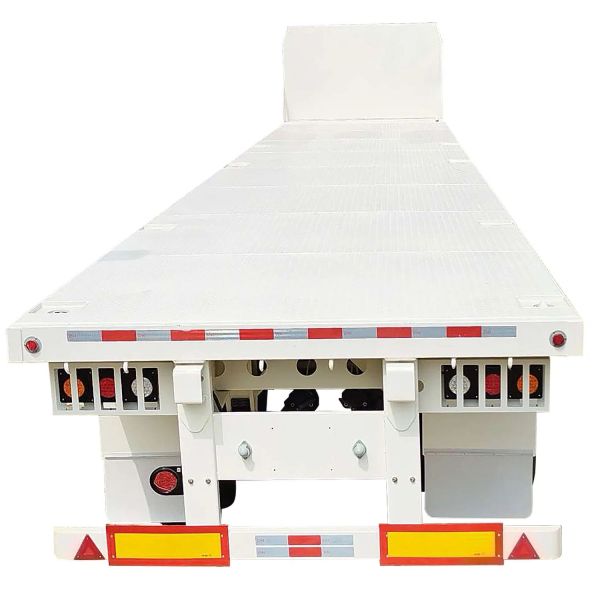 CIMC steel iron lowest price iron 315/80r22.5 50t 13 M 3 Axis Heavy duty versatile Flatbed Truck Semi Trailer
