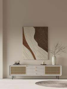 China E1 MDF White Wooden TV Stand Cabinet Nordic Marble Modern European wholesale