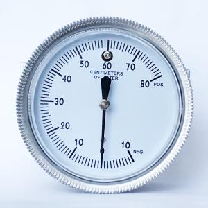 China 316 SS U Clamp Pressure Gauge 80 CmH2O EN837-3 Capsule Vacuum Gauge wholesale
