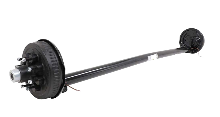 12v Voltage 7000lb Torsion Trailer Axle with Electric Brakes and Hand Brake Option