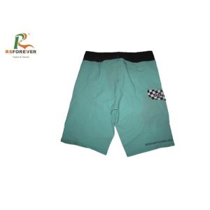 Aquamarine Blue Kids Swim Shorts , Sublimated Printing Boys Bathing Suits