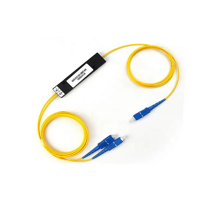 FTTH FTTX Network 1*2 FBT Splitter with SC/APC Connector and Single-Mode Fiber Cable