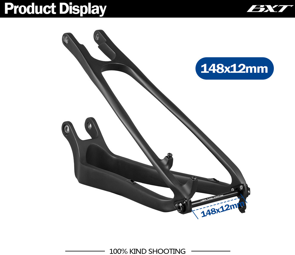 Shockingproof Carbon Full Suspension Frame Mountain Bike Rear Fork