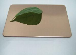 China 304 8k mirror Bronze color stainless steel sheet wholesale