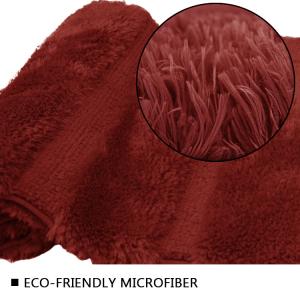 China Super Soft Bathroom Rugs Tufted Microfiber Bath Rugs TPR Backed wholesale