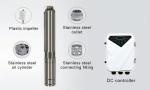 48V/72V Solar Submersible Water Pump for Sustainable Water Supply
