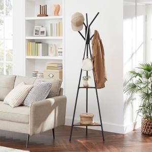 China Metal Coat Rack for Sale, Industrial Hallway Coat Rack, Coat Stand with Shelf, RCR16BX wholesale
