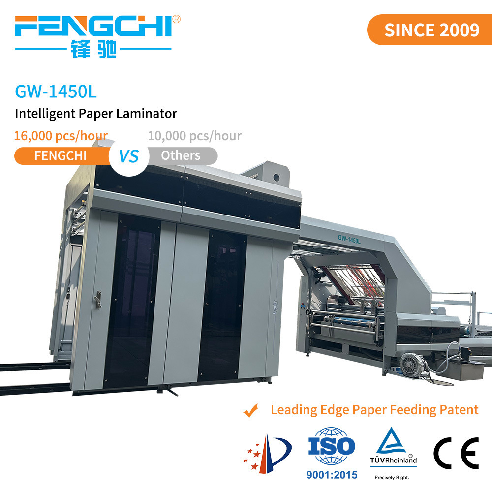 High Efficiency Automatic Bottom Sheet Feeding Paperboard Corrugated Flute Laminator