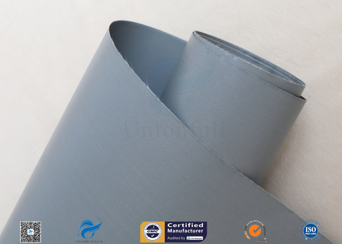 0.25mm Plain Waterproof PVC Coated Fiberglass Fabric For Fireproof Tents