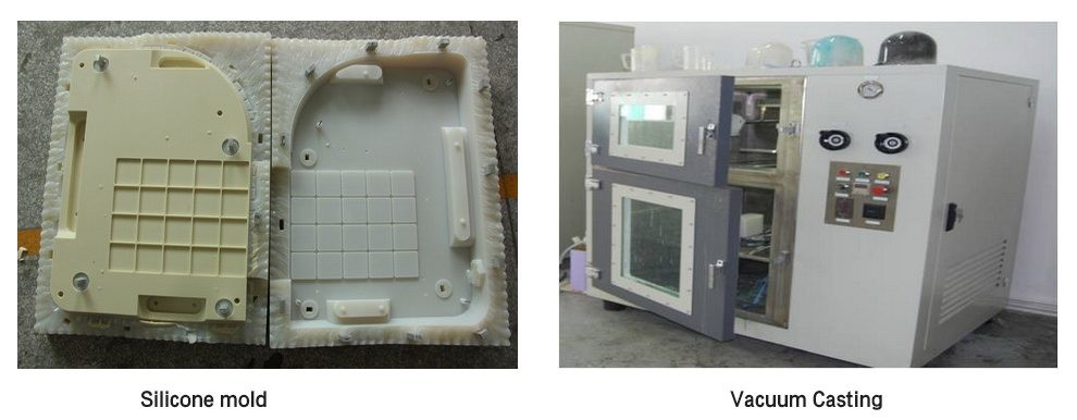 Low Volume Rapid Prototyping System Vacuum Casting Sheath 80*40*10mm Dimension