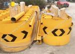 Yellow Q345 Q235 Crash Cushion Attenuator Corrosion Resistance Long Service