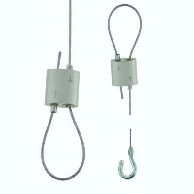 Stainless Steel Cable Loop Kits with Hook for Hanging Wire Systems