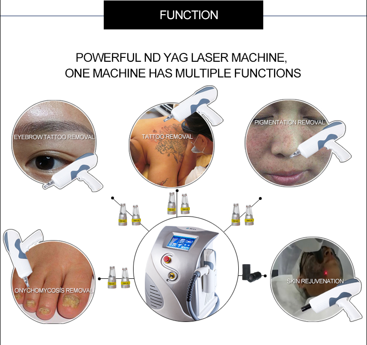 KES color tattoo removal laser eyeliner washing Q-switched ND YAG laser machine MED-810A