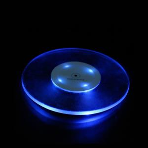 China Transparent Round LED Coaster For Table Centerpieces, Weddings, Birthdays, KTV ,Night Club wholesale