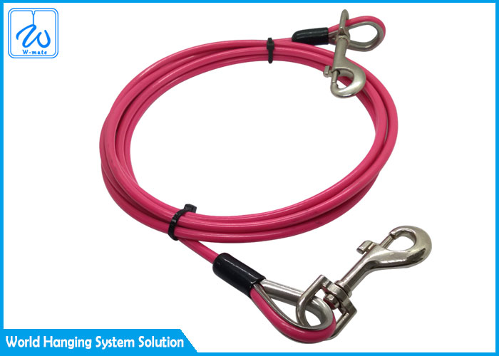 Safe And Secure Pet Tie Out Cable Coated Steel Dogs Camping Cable
