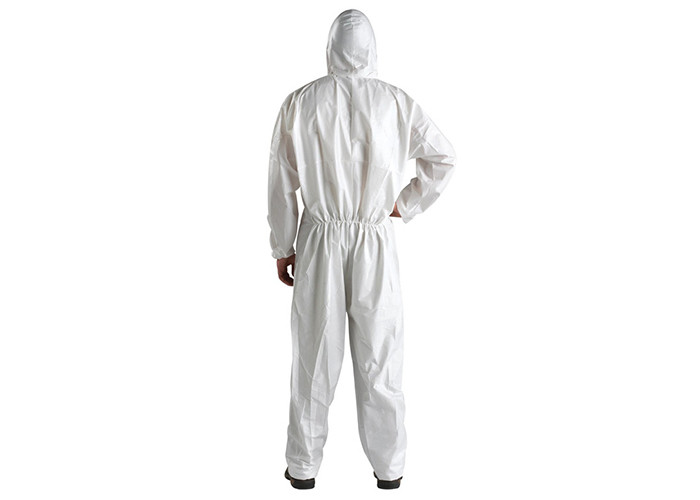 Non-woven Siamese with cap dustproof anti-particle isolation clothing anti-static anti-spatter protective clothing
