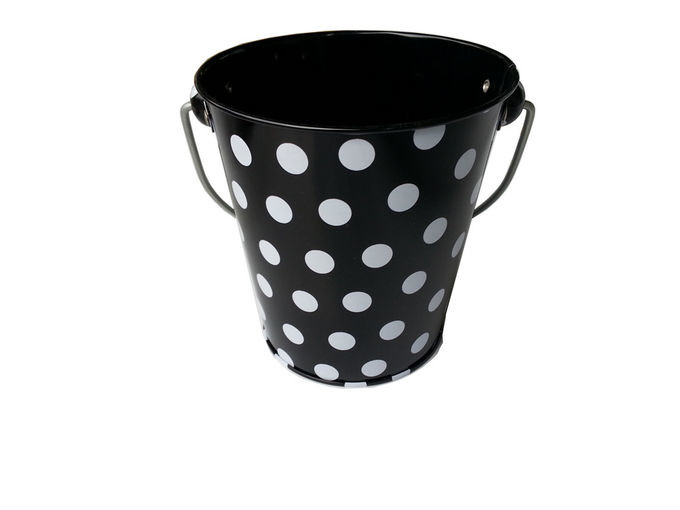 Mini Tin Bucket for Sale Small Metal Buckets Christmas Tin Pail with Solid Color Printing