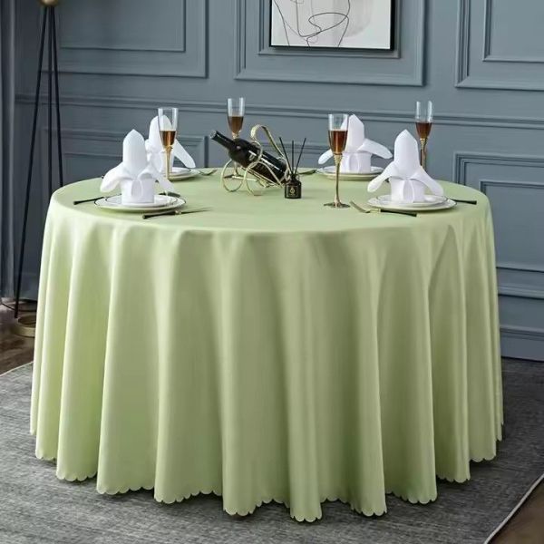 100% Polyester New Design Pure Color Table Cloth (JRD649)