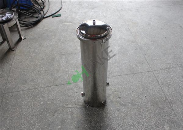 Vertical Type Stainless Steel Cartridge Filter Housing / Industrial Water Filter