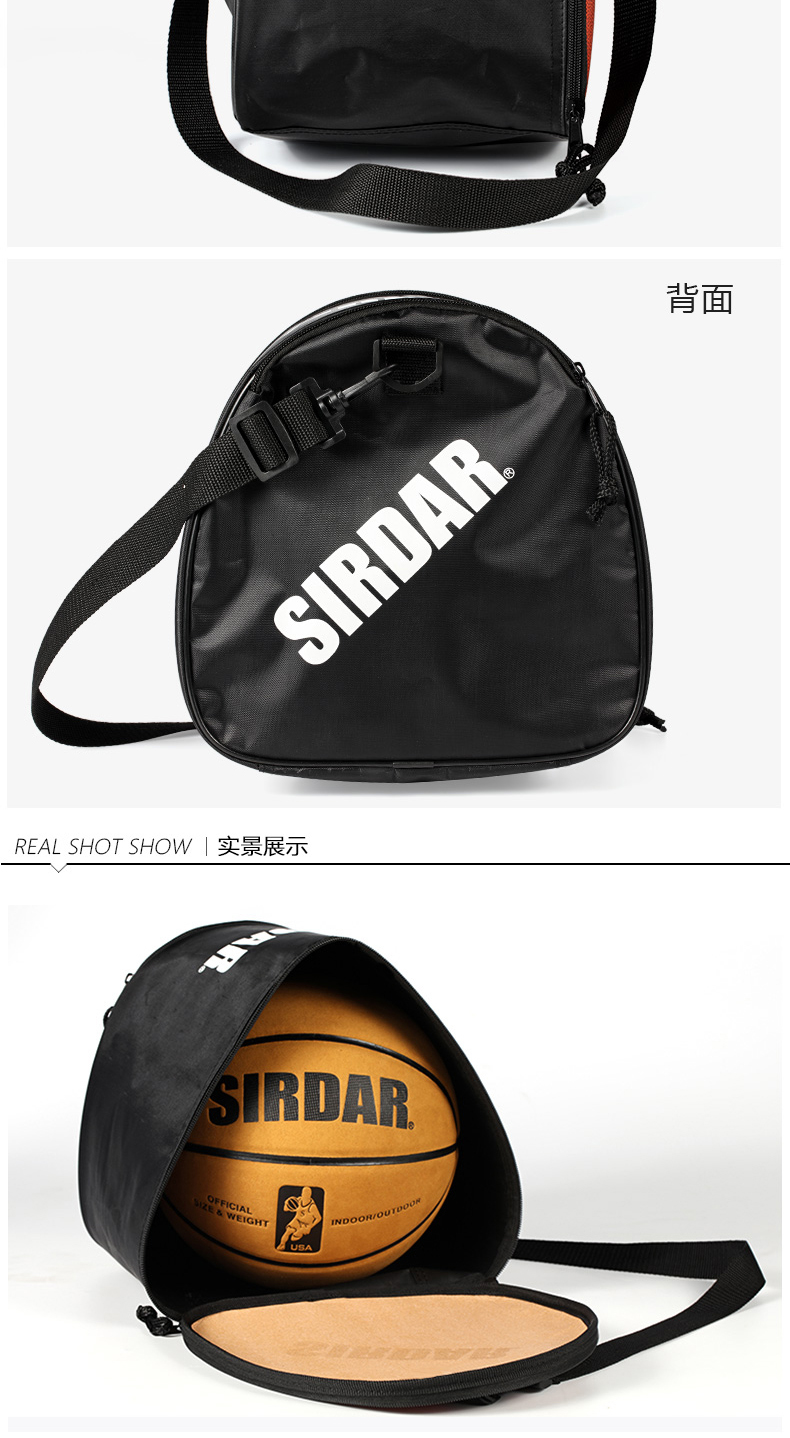 One Shoulder Waterproof Drawstring Bag Zipper Closure For Basketball Storage