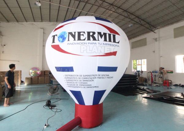Roof Advertising Giant Model Hot Air Balloon Shape Inflatable Ground Balloons