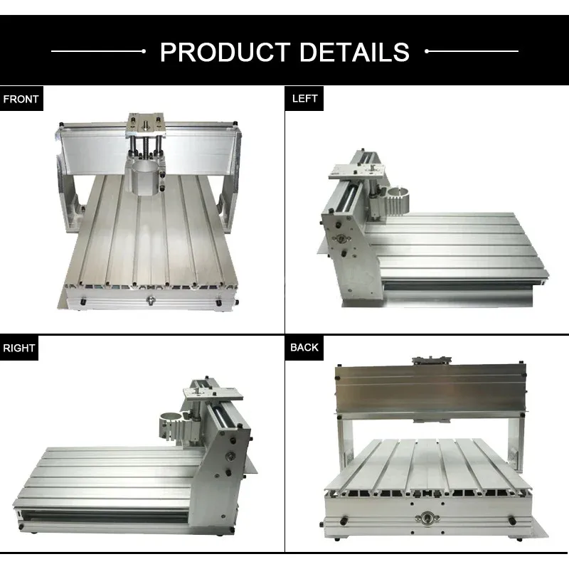 3040 Milling Cutting CNC Router Machine Frame Kit With 1204 Ballscrew