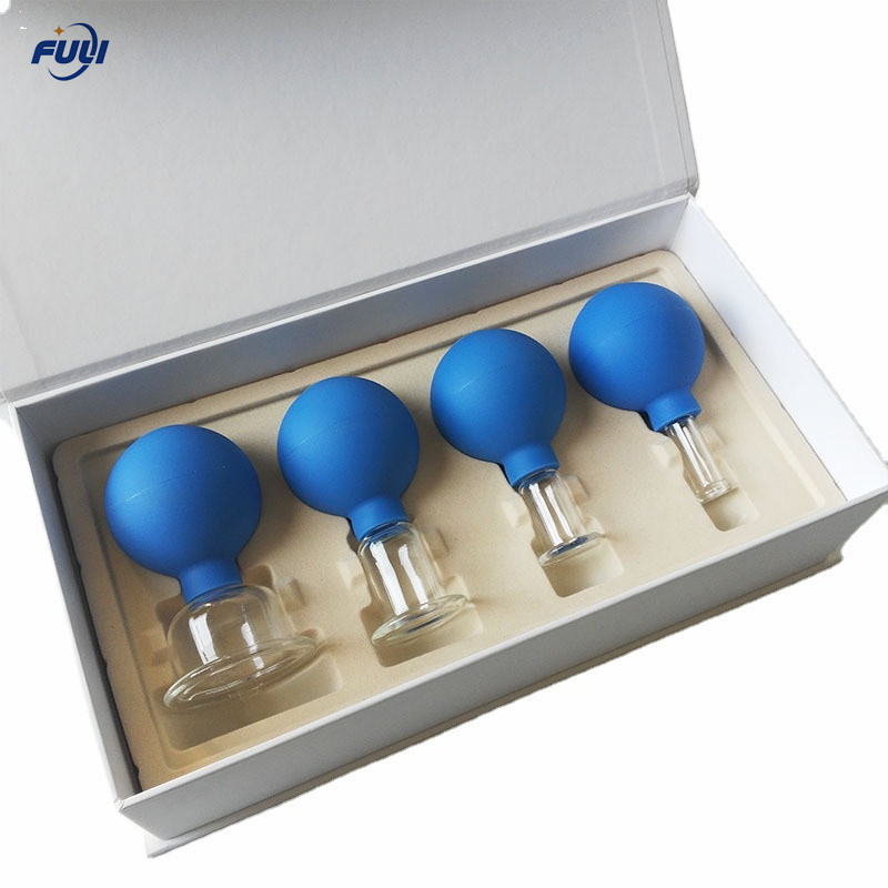 4 Pcs 15/25/35/55mm Anti Cellulite Body And Facial Vacuum Suction Cups For Pain Relief,Relaxation,Anti-Aging