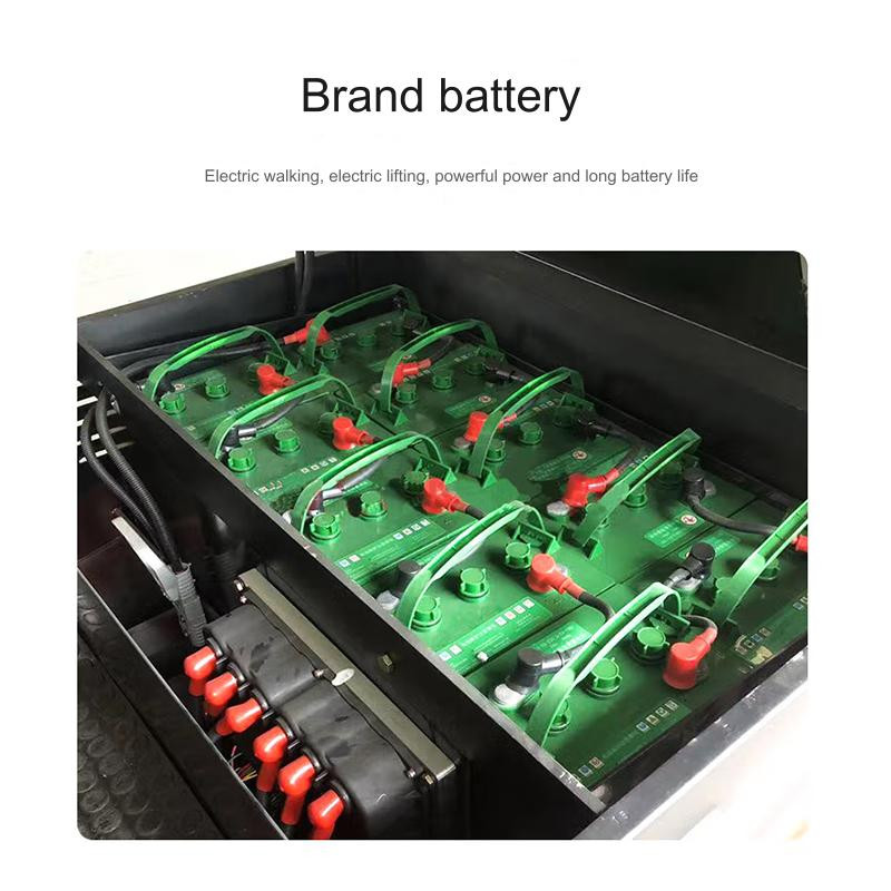 Rated load capacity 2000kg 4 wheel electric forklift , battery capacity 420 Ah