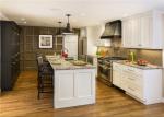 Marble stone Countertop Solid Wood Kitchen Furniture , White Closeout Kitchen