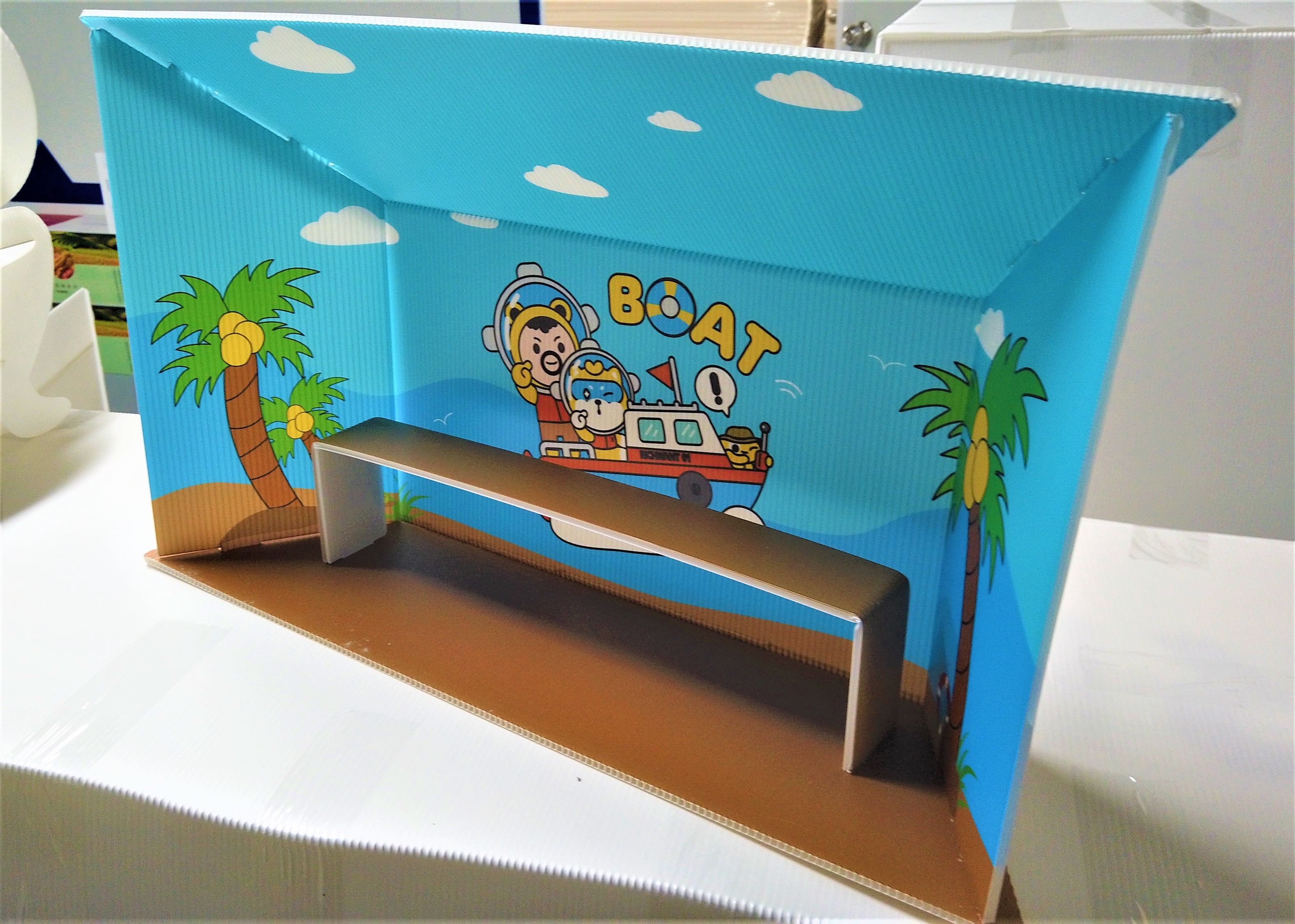 Hollow Sheet Photo Booth Background Hand Carry Toys Presentation Booth