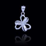 Vintage Jewelry Plain Silver Pendant Winter Snowflake Shape For Christmas