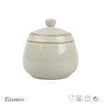 Reactive Glaze Ceramic Sugar Jar , Tea Coffee Sugar Pots 350ml Eco Friendly