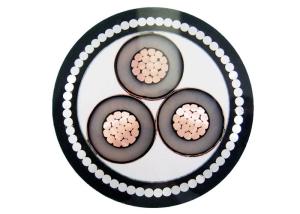 China Medium Voltage 11KV 3 Core Armoured Cable / PVC Swa Electrical Cable Steel Wire wholesale